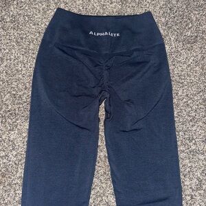 ALPHALETE Amplify Leggings Blue Whale Size S